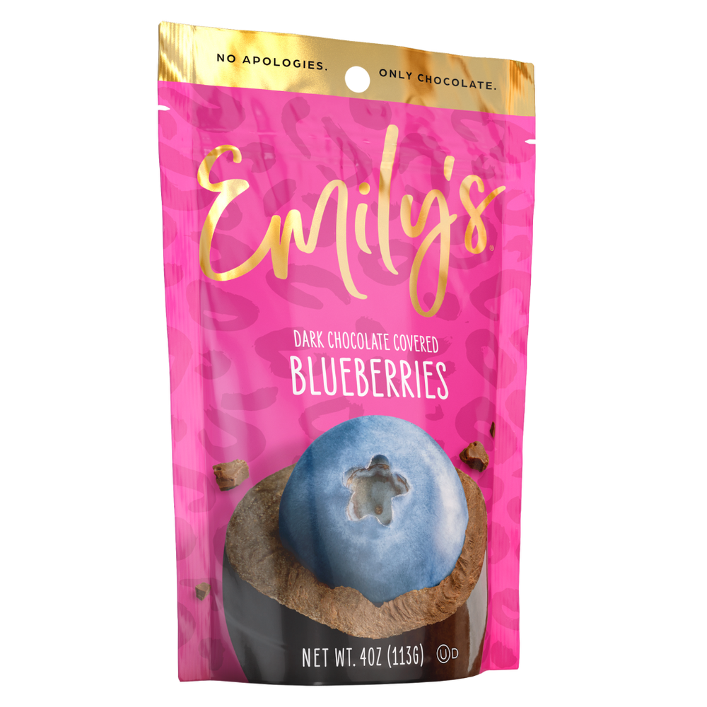 
                      
                        Load image into Gallery viewer, Emily&amp;#39;s Dark Chocolate Blueberries 3 Pk.
                      
                    