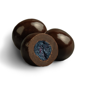 
                      
                        Load image into Gallery viewer, Emily&amp;#39;s Dark Chocolate Blueberries 3 Pk.
                      
                    