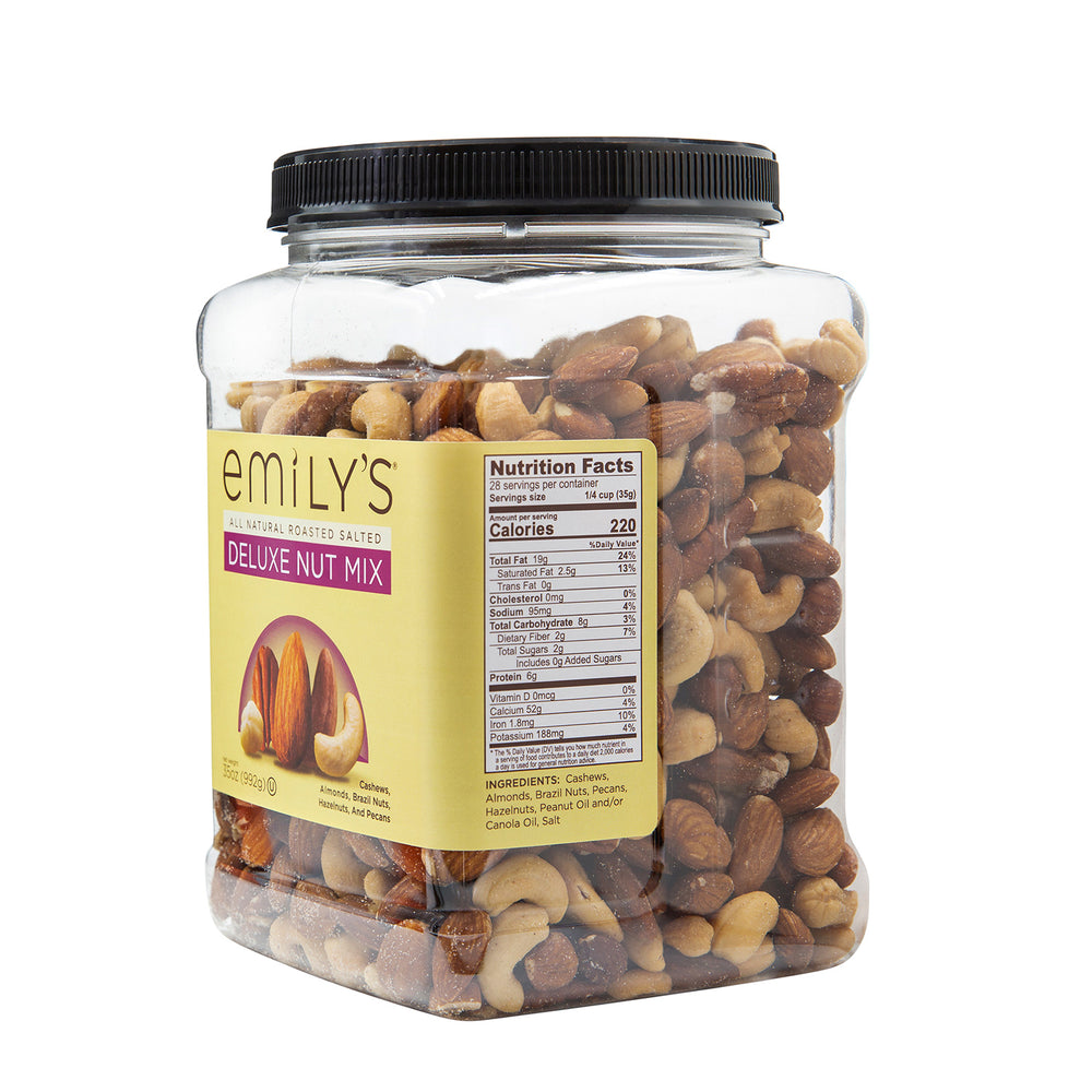 
                  
                    Load image into Gallery viewer, Roasted and Salted Deluxe Mixed Nuts, 35oz
                  
                