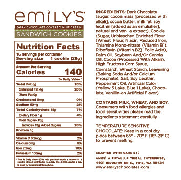 
                  
                    Load image into Gallery viewer, NEW! Emily&amp;#39;s Dark Chocolate Mint Sandwich Cookies, Limited Edition
                  
                