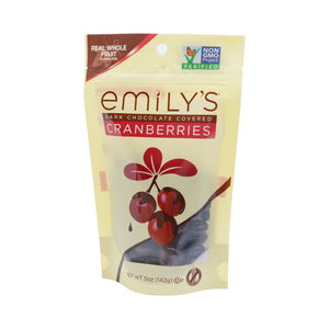 
                  
                    Load image into Gallery viewer, NON-GMO Dark Chocolate Covered Cranberries, 5oz.
                  
                