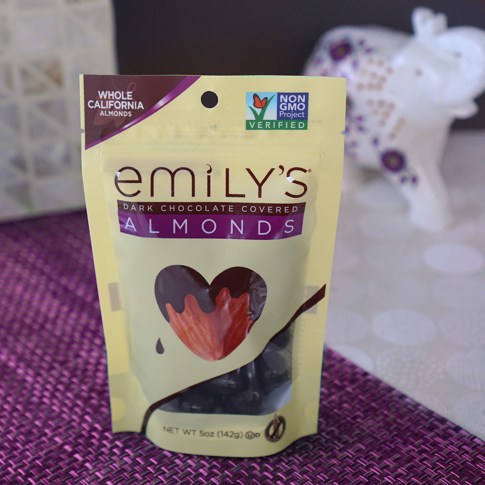 
                  
                    Load image into Gallery viewer, NON-GMO Dark Chocolate Covered Almonds, 5oz.
                  
                